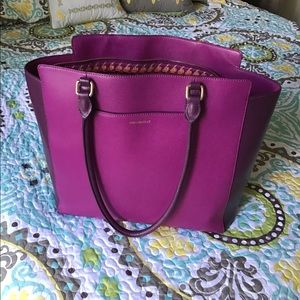 Large purple Vera Bradley shoulder bag
